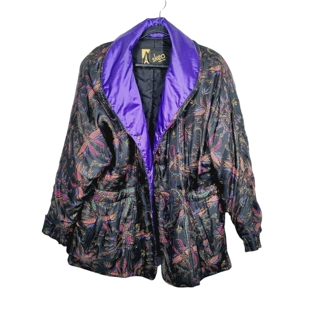 Skea 100% Silk 90s Vintage Ski Jacket - Picture 5 of 14